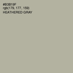 #B3B19F - Heathered Gray Color Image